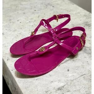 Coach A8875 Pier Jelly Thong Sandal Size 5B